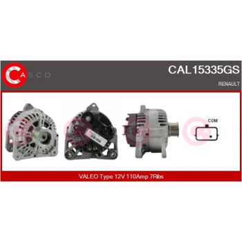 Alternador - CASCO CAL15335GS