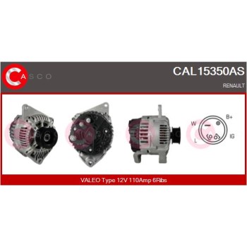 Alternador - CASCO CAL15350AS