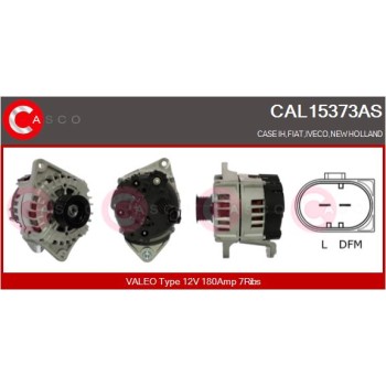 Alternador - CASCO CAL15373AS