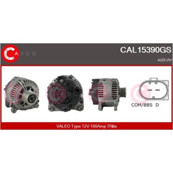 Alternador - CASCO CAL15390GS