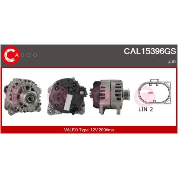 Alternador - CASCO CAL15396GS