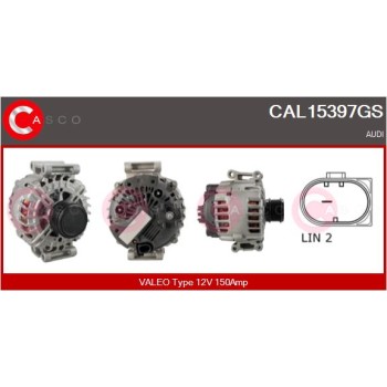 Alternador - CASCO CAL15397GS