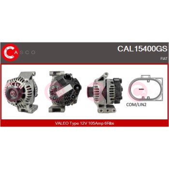Alternador - CASCO CAL15400GS