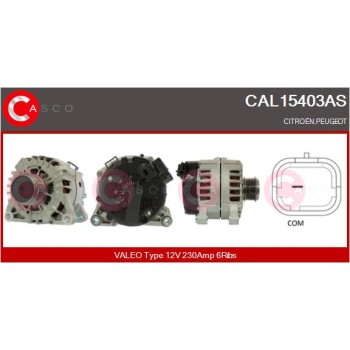 Alternador - CASCO CAL15403AS