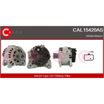 Alternador - CASCO CAL15420AS