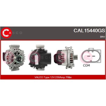 Alternador - CASCO CAL15440GS