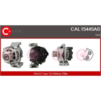 Alternador - CASCO CAL15445AS