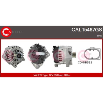 Alternador - CASCO CAL15467GS