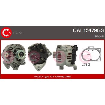 Alternador - CASCO CAL15479GS