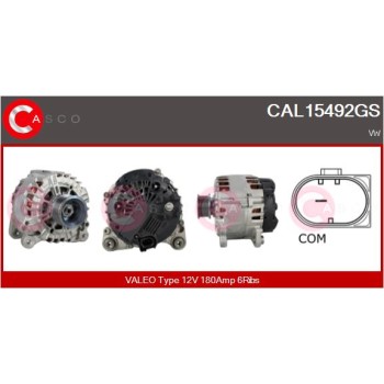 Alternador - CASCO CAL15492GS