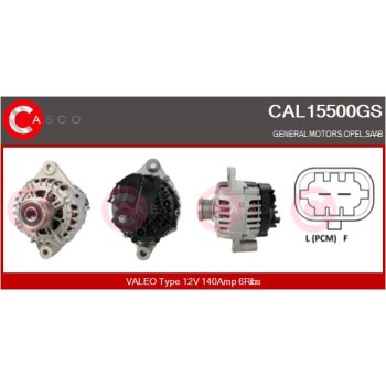 Alternador - CASCO CAL15500GS