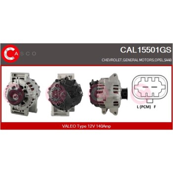 Alternador - CASCO CAL15501GS