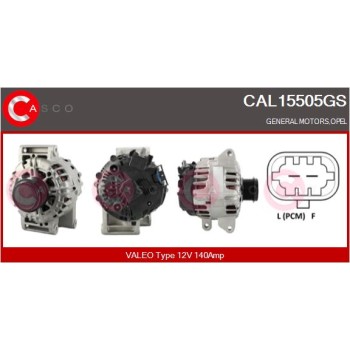 Alternador - CASCO CAL15505GS