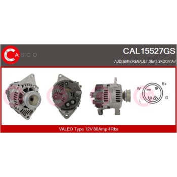 Alternador - CASCO CAL15527GS