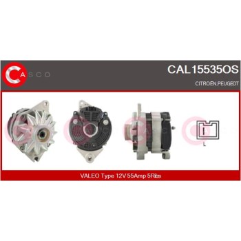 Alternador - CASCO CAL15535OS