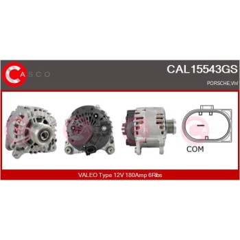 Alternador - CASCO CAL15543GS