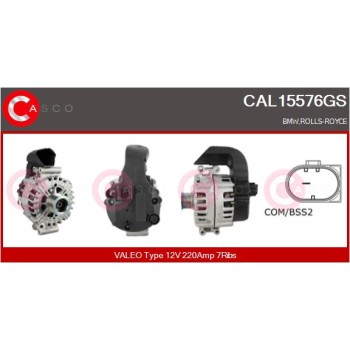 Alternador - CASCO CAL15576GS