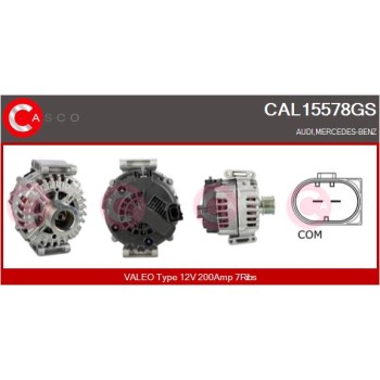 Alternador - CASCO CAL15578GS