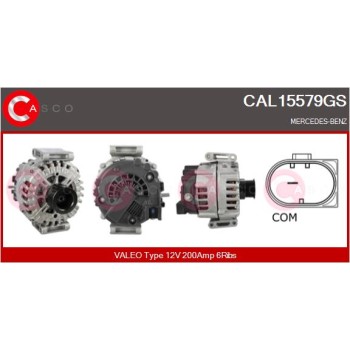 Alternador - CASCO CAL15579GS