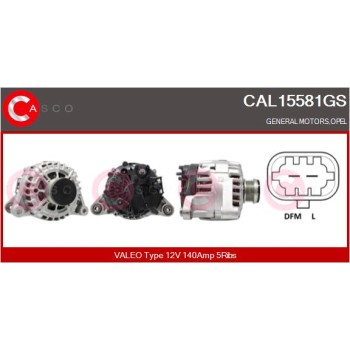 Alternador - CASCO CAL15581GS