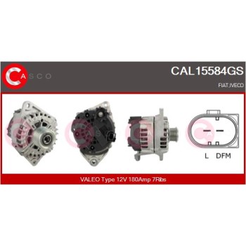 Alternador - CASCO CAL15584GS