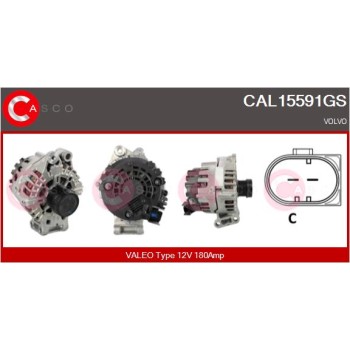 Alternador - CASCO CAL15591GS