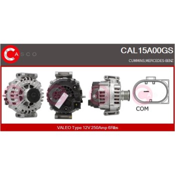 Alternador - CASCO CAL15A00GS