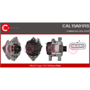 Alternador - CASCO CAL15A01RS
