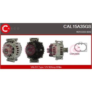 Alternador - CASCO CAL15A35GS