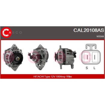 Alternador - CASCO CAL20108AS