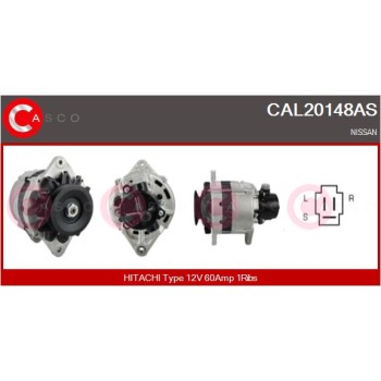 Alternador - CASCO CAL20148AS