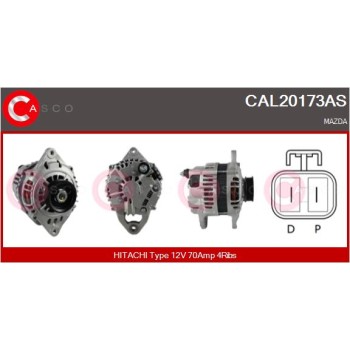 Alternador - CASCO CAL20173AS