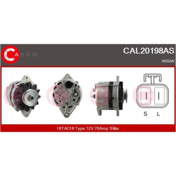 Alternador - CASCO CAL20198AS