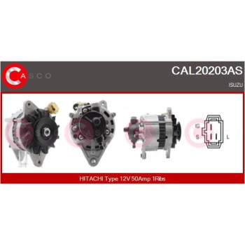 Alternador - CASCO CAL20203AS