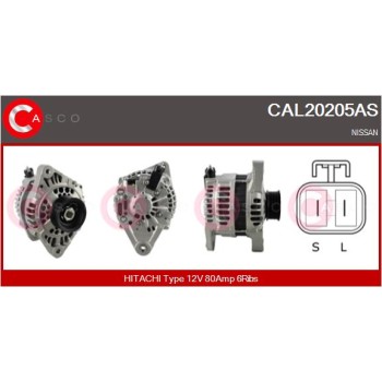 Alternador - CASCO CAL20205AS