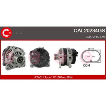 Alternador - CASCO CAL20234GS