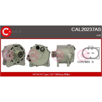 Alternador - CASCO CAL20237AS