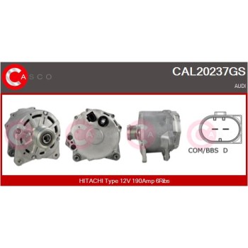 Alternador - CASCO CAL20237GS