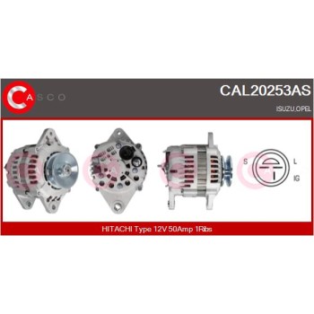 Alternador - CASCO CAL20253AS