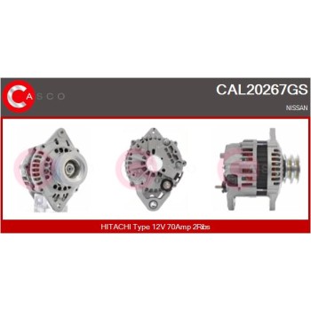 Alternador - CASCO CAL20267GS