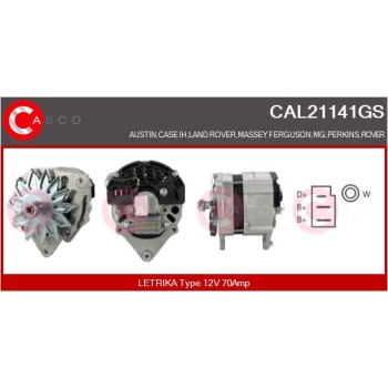 Alternador - CASCO CAL21141GS