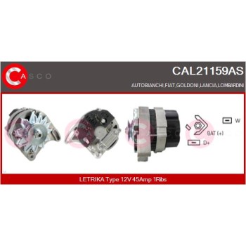 Alternador - CASCO CAL21159AS