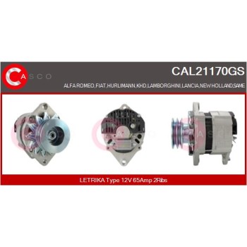 Alternador - CASCO CAL21170GS