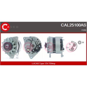 Alternador - CASCO CAL25100AS