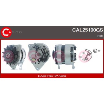 Alternador - CASCO CAL25100GS