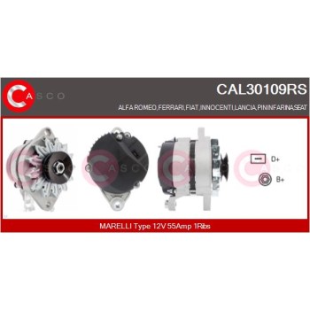 Alternador - CASCO CAL30109RS