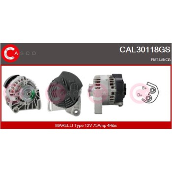 Alternador - CASCO CAL30118GS