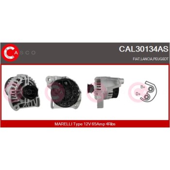 Alternador - CASCO CAL30134AS