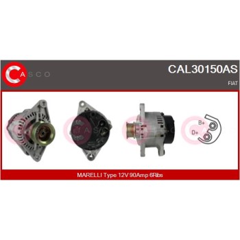 Alternador - CASCO CAL30150AS