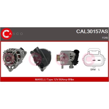 Alternador - CASCO CAL30157AS